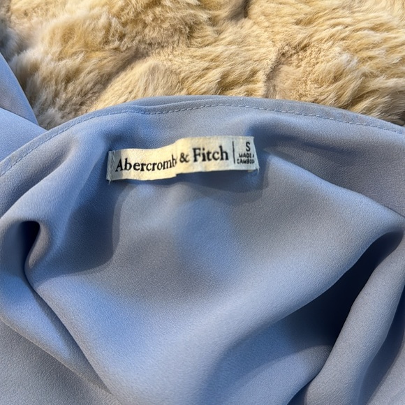 Abercrombie Baby Blue Slip Dress with Front Knot - Picture 8 of 8